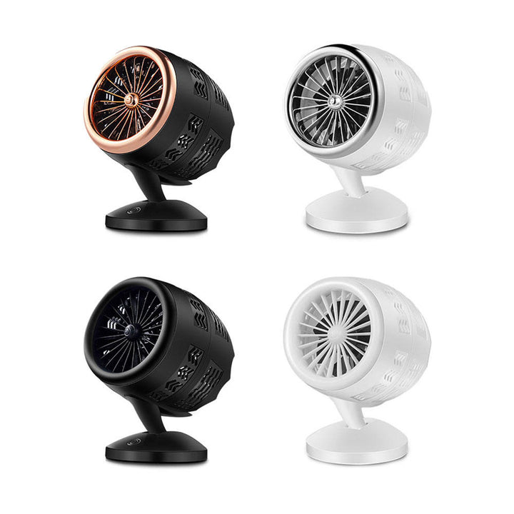 USB Creative Hawkeye Turbo Fan Mini Fan Double-blade Fan Air Cooler Two Speed Control Cooling Fan Image 11