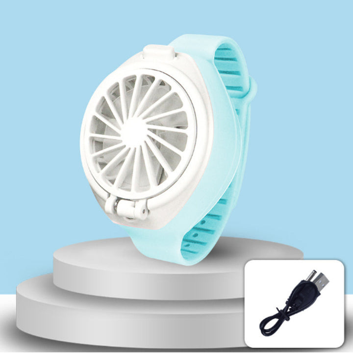 USB Charging Version Mini Watch Fan Lazy Fan Artifact Toys Image 5