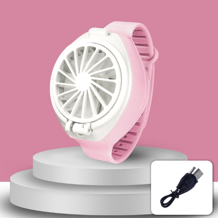 USB Charging Version Mini Watch Fan Lazy Fan Artifact Toys Image 1