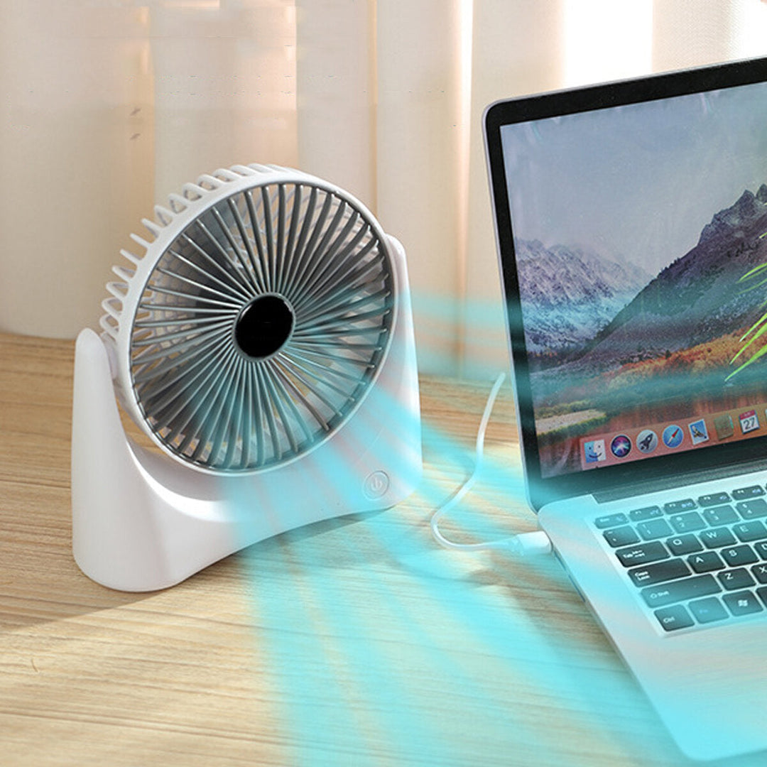 USB Fan 40000mAH 3 Gears 120 Free Rotation Micro USB Charging Summer Fan Image 2