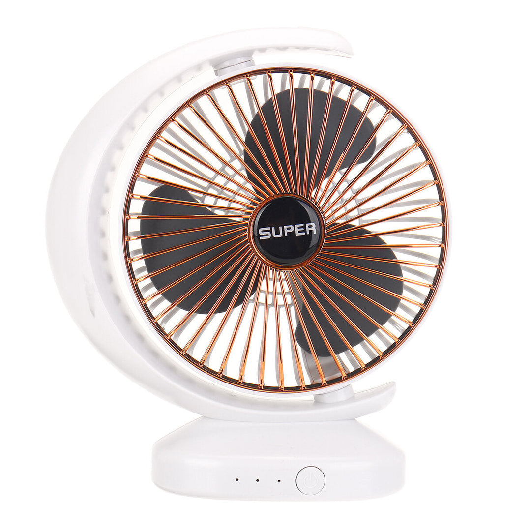 USB Fan 40000mAH 3 Gears 120 Free Rotation Micro USB Charging Summer Fan Image 7