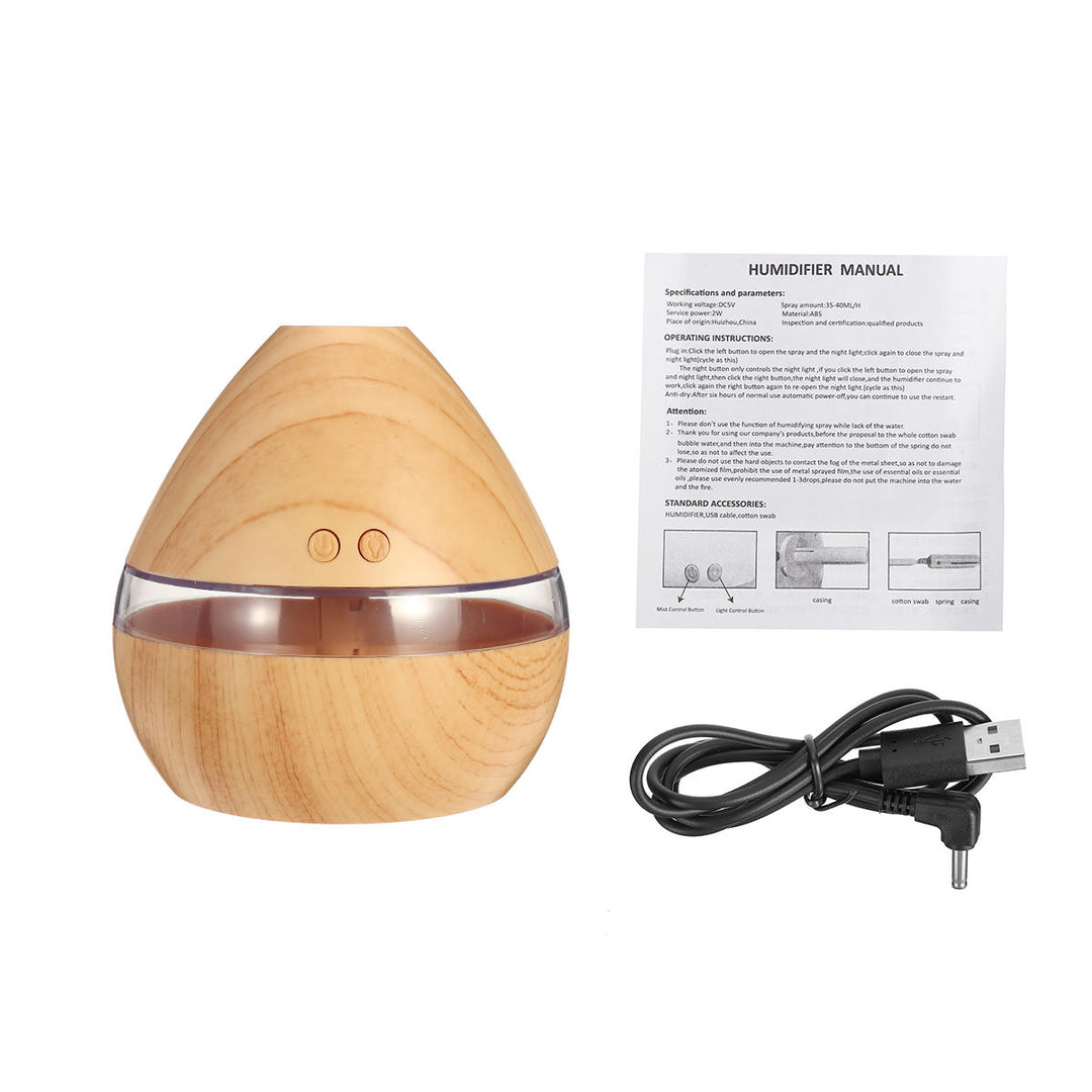 USB LED Aroma Ultrasonic Humidifier 300ML Summer Aromatherapy Essential Oil Air Diffuser Gift Image 11