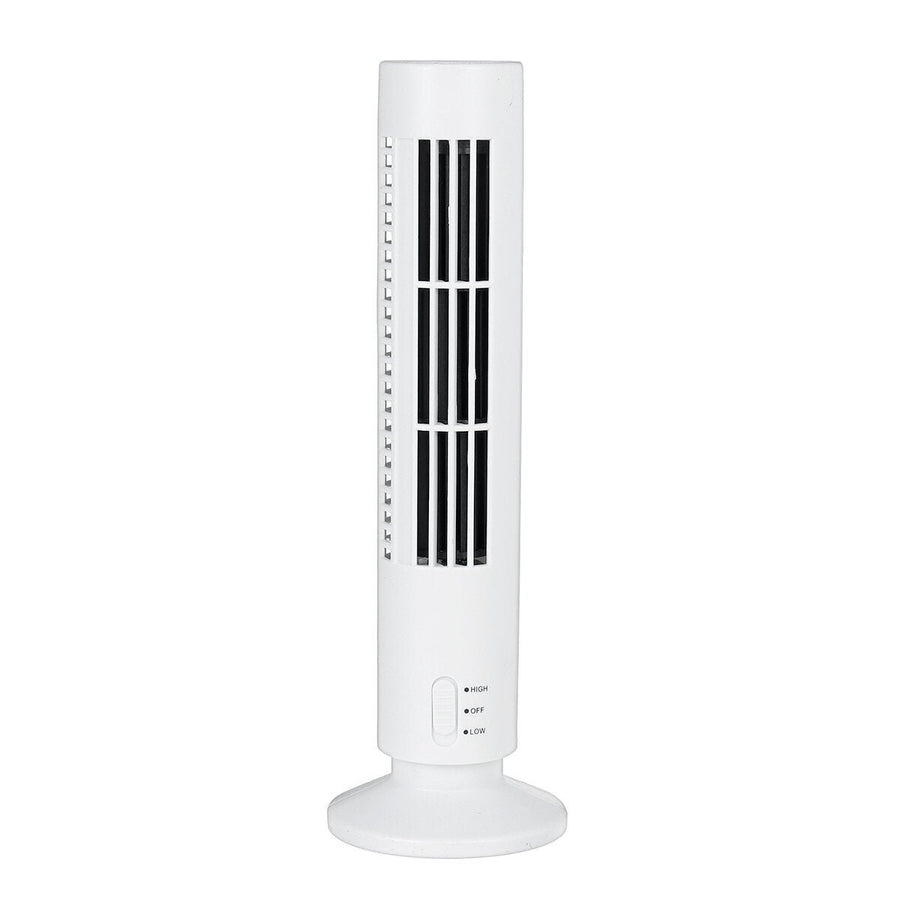 USB Mini Leafless Air Conditioner Table Cooler Tower Fan Summer Cooling for Home Office DTTT Image 1