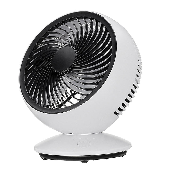 USB Rechargeable Portable Desk Strong Cooling Fan 270 Automatic Rotation Image 2