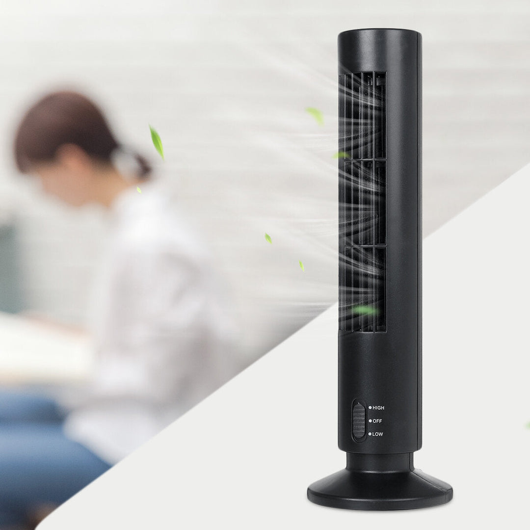 USB Mini Leafless Air Conditioner Table Cooler Tower Fan Summer Cooling for Home Office DTTT Image 8