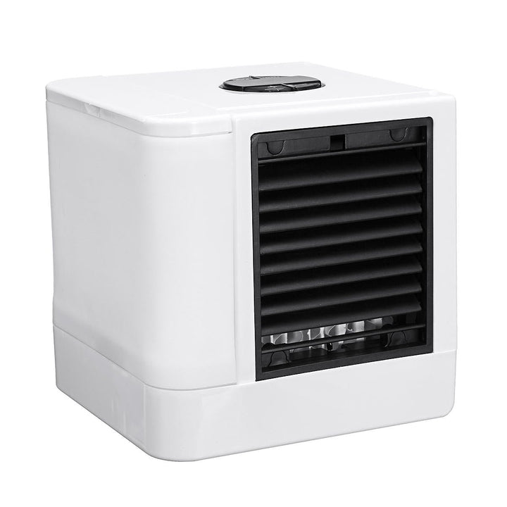 USB Mini Portable Air Conditioner 7 Colors Light Air Cooling Fan Humidifier Purifier Image 1