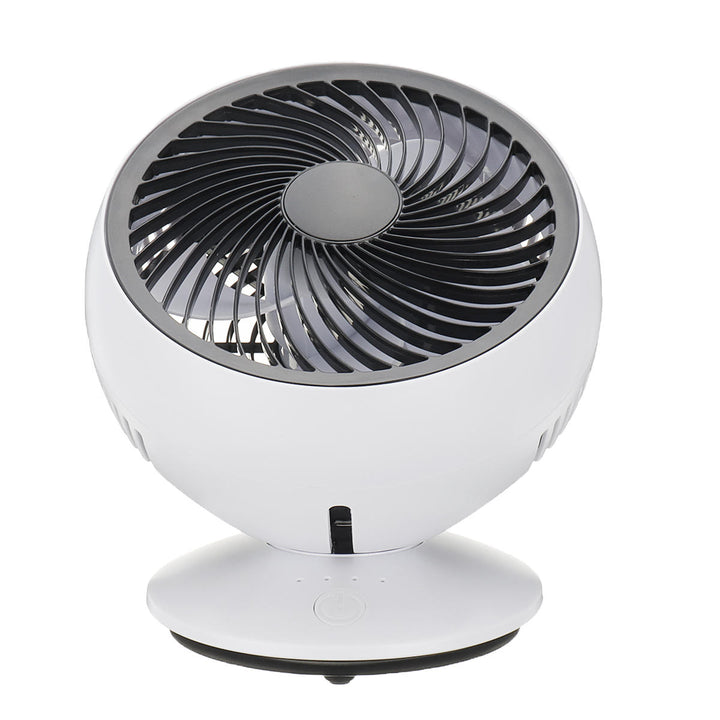 USB Rechargeable Portable Desk Strong Cooling Fan 270 Automatic Rotation Image 5