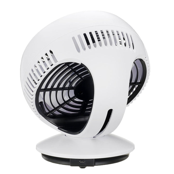 USB Rechargeable Portable Desk Strong Cooling Fan 270 Automatic Rotation Image 7