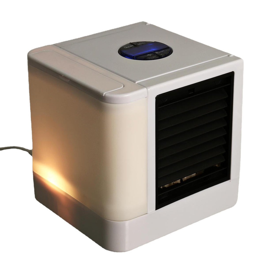 USB Mini Portable Air Conditioner 7 Colors Light Air Cooling Fan Humidifier Purifier Image 5