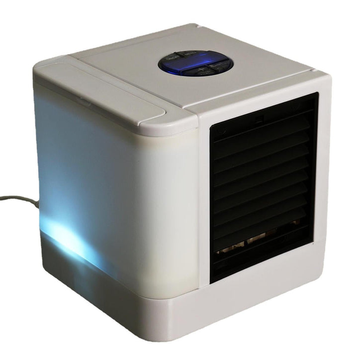 USB Mini Portable Air Conditioner 7 Colors Light Air Cooling Fan Humidifier Purifier Image 6