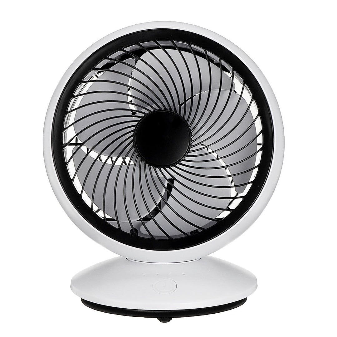 USB Rechargeable Portable Desk Strong Cooling Fan 270 Automatic Rotation Image 10