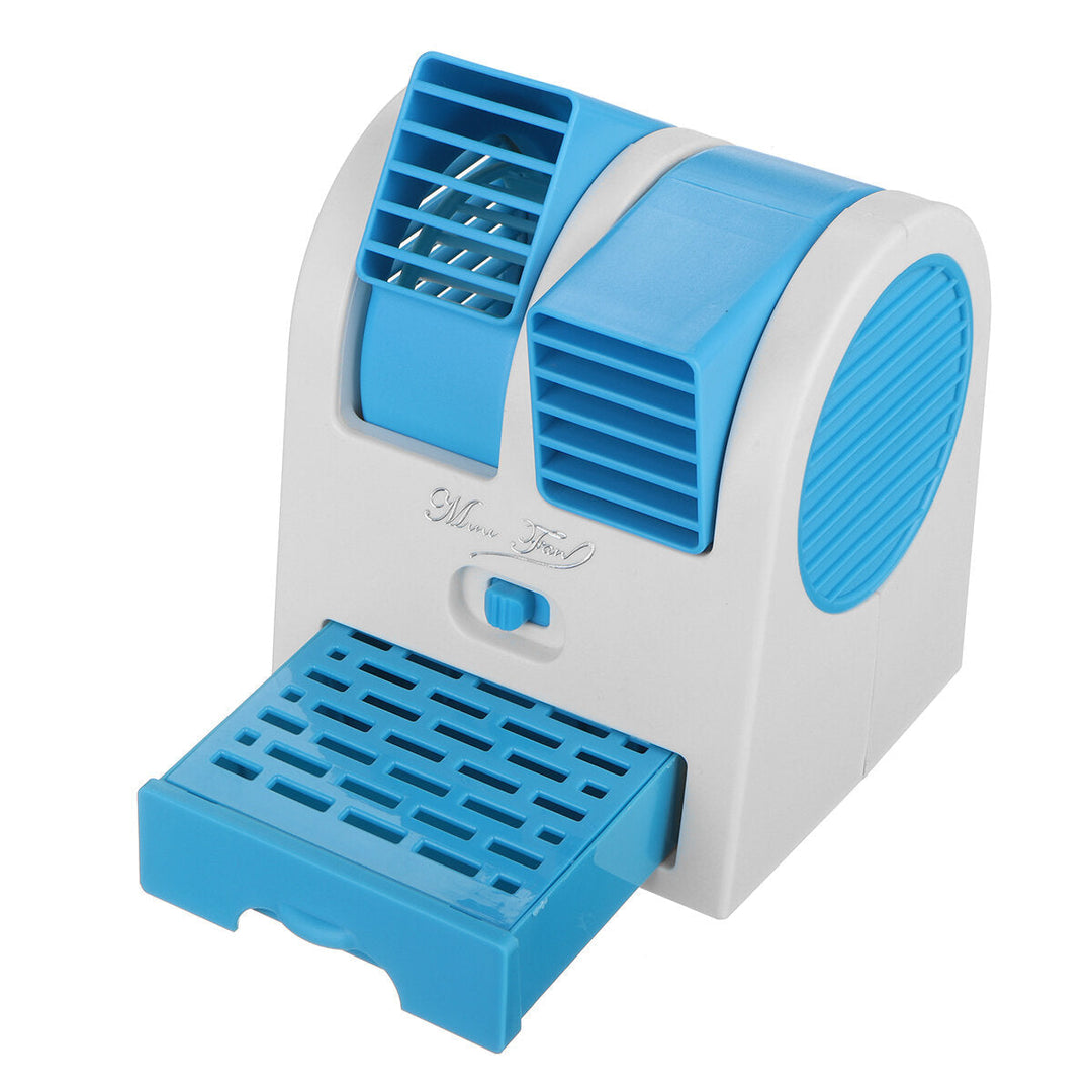 USB Mini Portable Desktop Air Conditioner Small Fan Cooling Humidifier Cooler Image 5