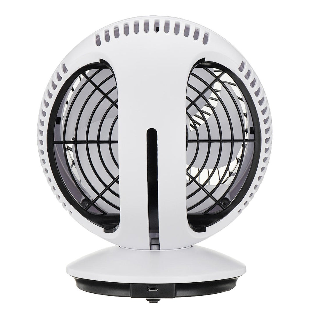 USB Rechargeable Portable Desk Strong Cooling Fan 270 Automatic Rotation Image 11