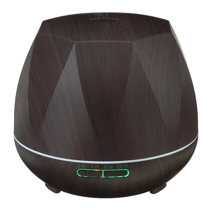 USB Rechargeable Ultrasonic Air Humidifier Wood Grain LED Light Portable Purifier Image 2