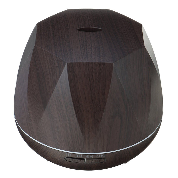 USB Rechargeable Ultrasonic Air Humidifier Wood Grain LED Light Portable Purifier Image 3