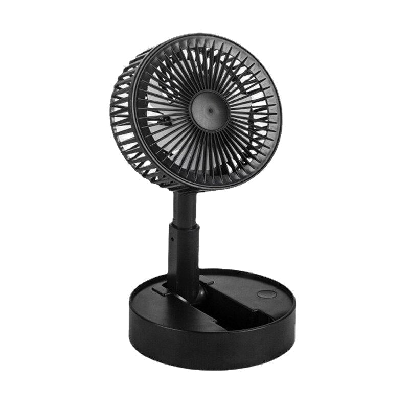 USB Rechargeable Handheld Fan 180 Flip Portable Desktop Office Fan Folding Retractable Fan Outdoor Mini Fan Image 1