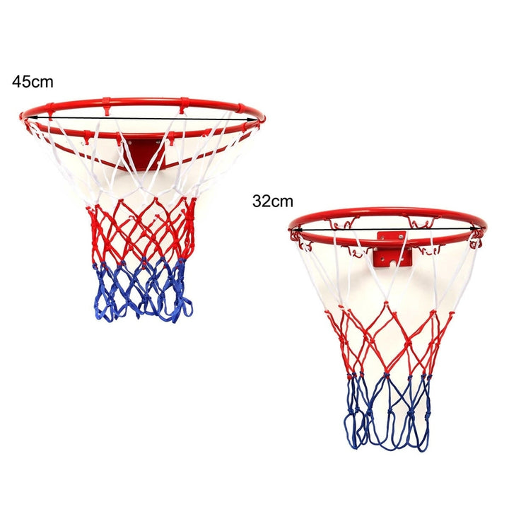 Wall Mounted Hanging Basketball Goal Hoop Rim Metal Netting Image 6