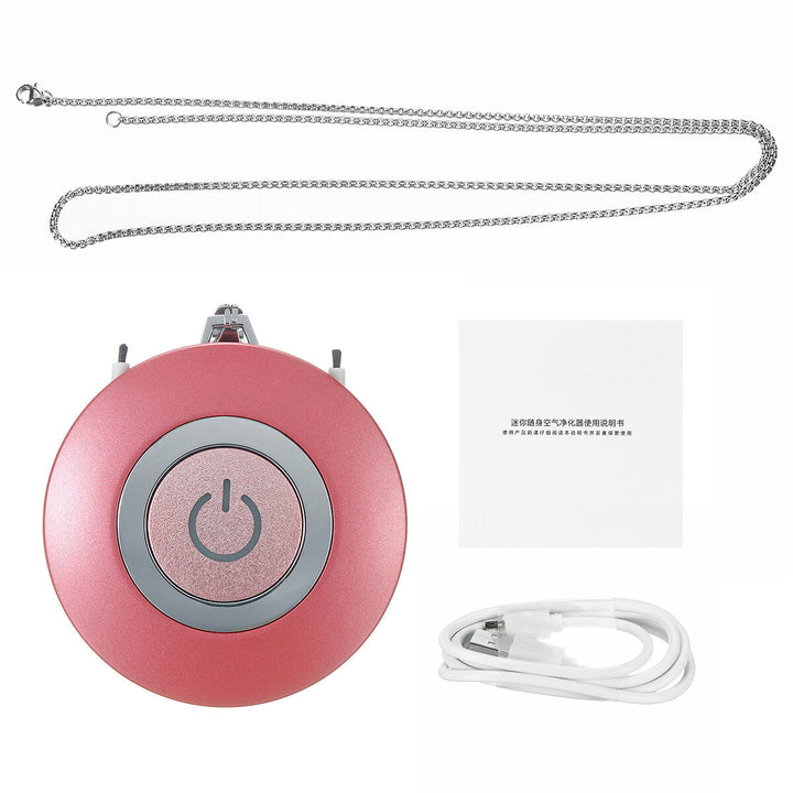 Wearable Air Purifier Necklace Mini Portable USB Negative Ion Cleaner Freshener Image 1