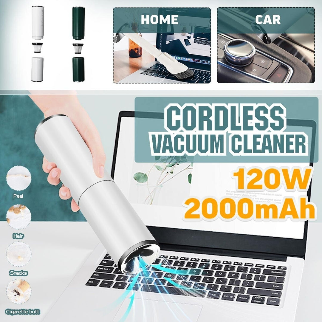 Wired Handheld Vacuum Cleaner 5000Pa Powerful Suction 120W Lightweight Dry Wet Dual Use for Home Car Image 5