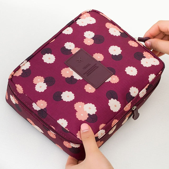 Women Cosmetic bag fine Make Up Bag Organizer Travel Case For Female Storage Toiletry Image 3