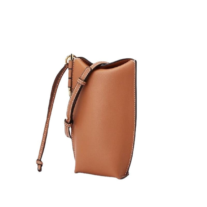 Women Messenger Bag fine Genuine Leather Handbag Fashion Small Flap Phone Bag Image 4