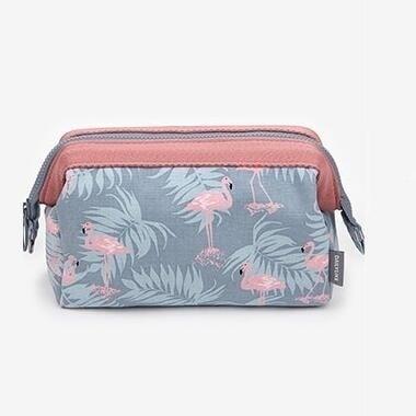 Women Travel Animal Flamingo Make Up Bags Girl Cosmetic Bag Makeup Beauty Wash Organizer Toiletry pouch Storage Kit Bath Image 7