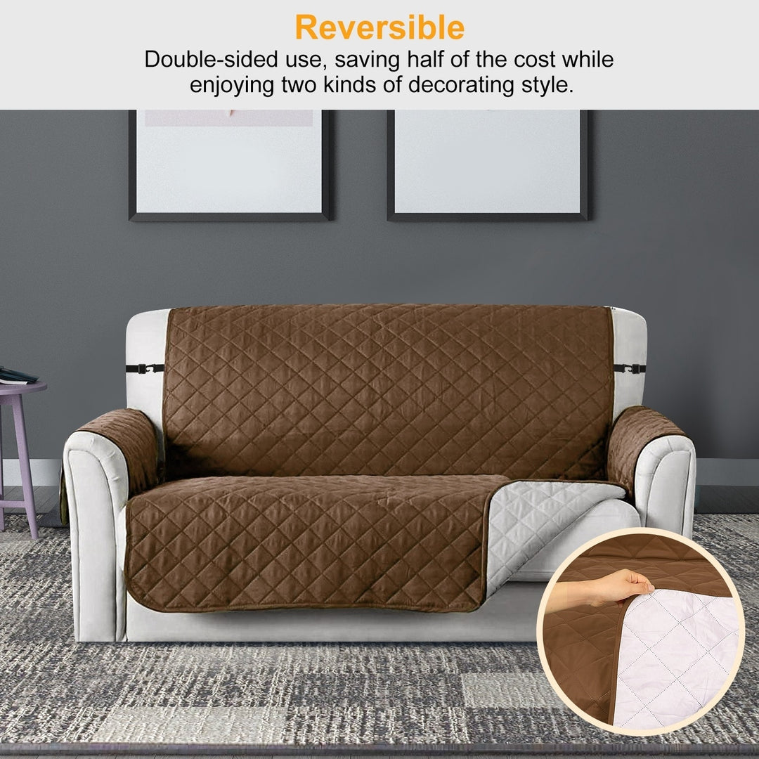 Reversible Sofa Cover Water-Resistant Protector Slipcover 3 Sizes Colors Available Image 6