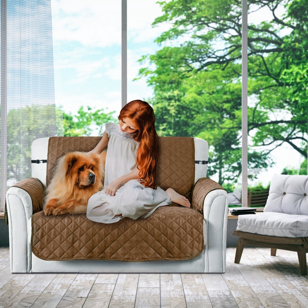 Reversible Sofa Cover Water-Resistant Protector Slipcover 3 Sizes Colors Available Image 8