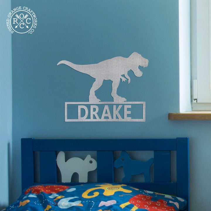 Dinosaur Signs - Personalized Dinosaur Decor with Childs Name For Boys and Girls Image 3