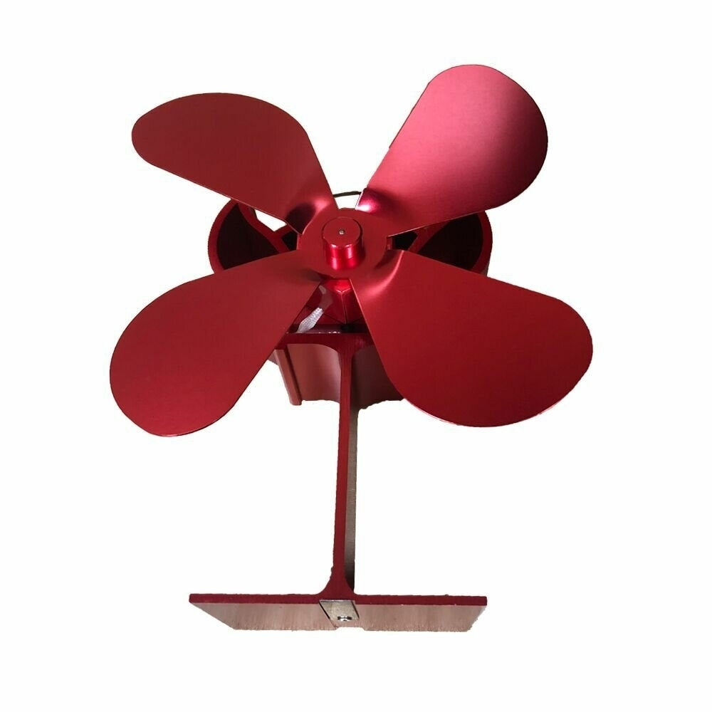 4 Blade Eco-friendly Stove Fan Home Fireplace Fan Low Noise Efficient Heat Distribution Image 2