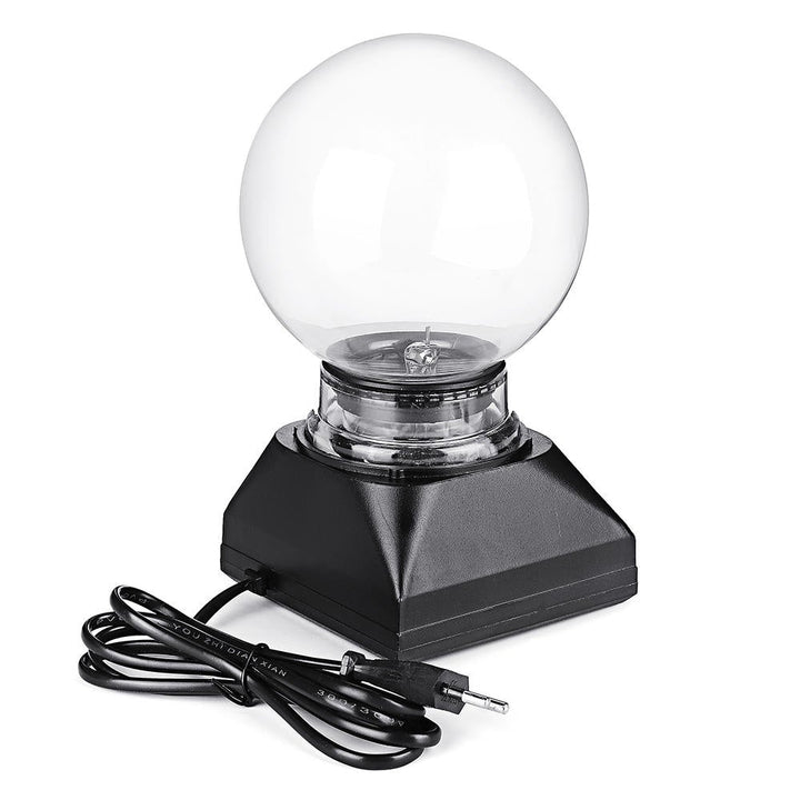 5 Inch Music Plasma Ball Sphere Light Crystal Light Magic Desk Lamp Novelty Bule Light Image 7