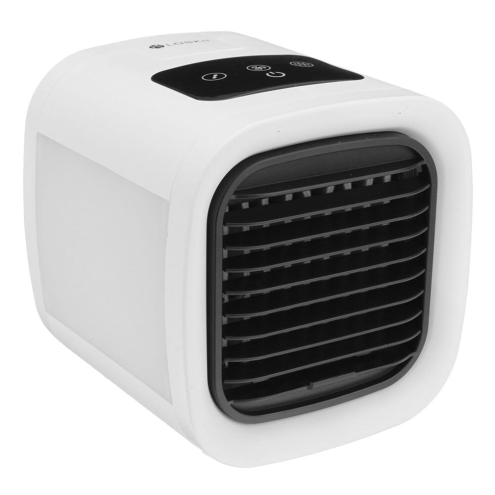 Air Conditioner Desktop Air Cooler Electric Fan 5 Gear Wind Speeds with Colorful Light Low Noise for Home Office Image 2