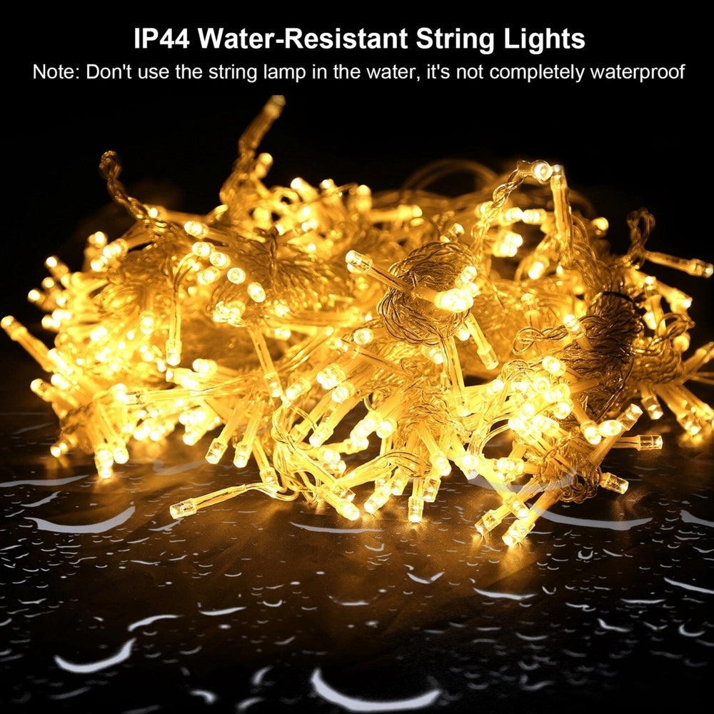 3M LED Curtain String Lights 300 Warm White IP44 Waterproof 8 Modes 9.8ft Image 2