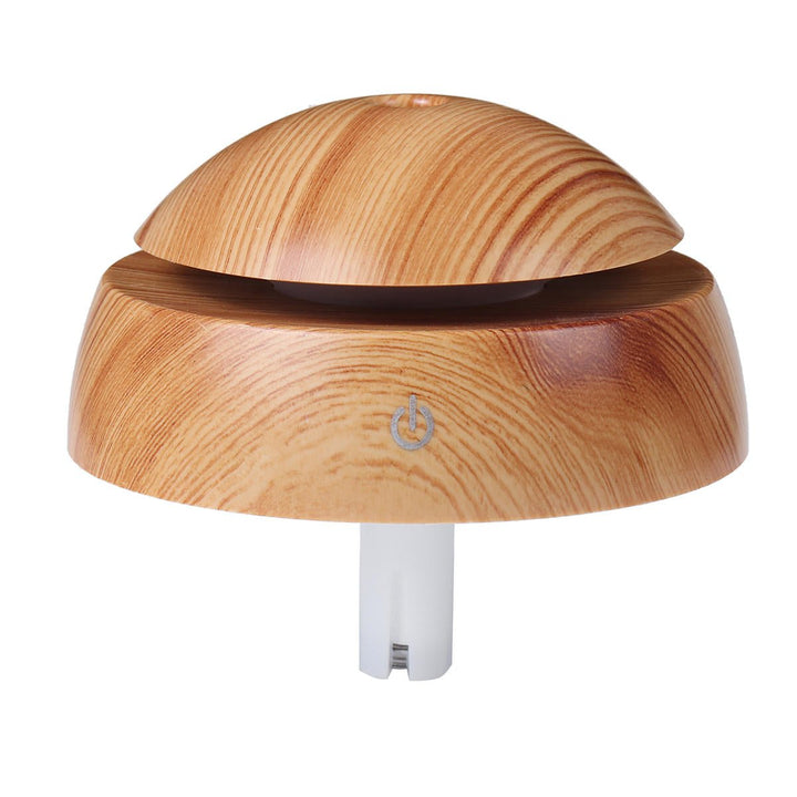 130ML Aroma Air Humidifier Wood Grain with LED Lights Essential Oil Diffuser Aromatherapy Electric Mist Maker for Home Image 9