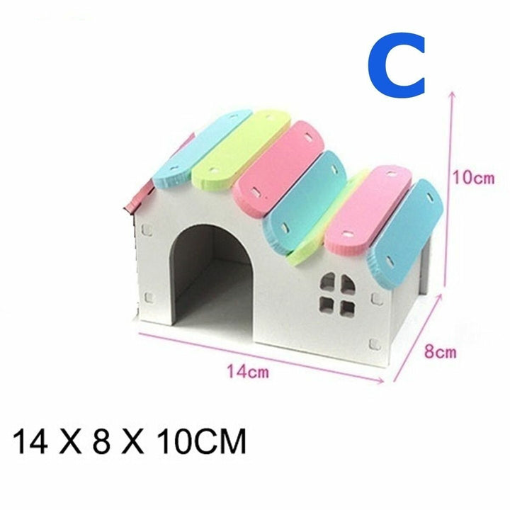 Hamster Golden Bear Bedroom Color Wooden House Big House Image 1