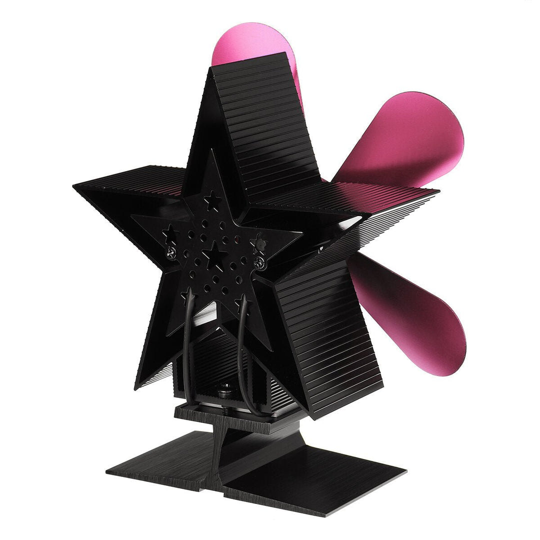 4-Blade Heat Powered Stove Fan for Wood,Log Burner,Fireplace Image 3