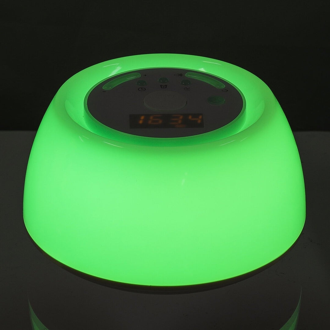 USB 7Colors Wake Up Light Sleeping Aid Night Lamp 4 Sleep Therapy Sounds Machine Image 5