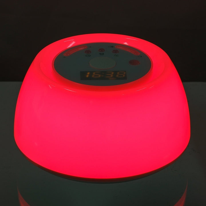 USB 7Colors Wake Up Light Sleeping Aid Night Lamp 4 Sleep Therapy Sounds Machine Image 8