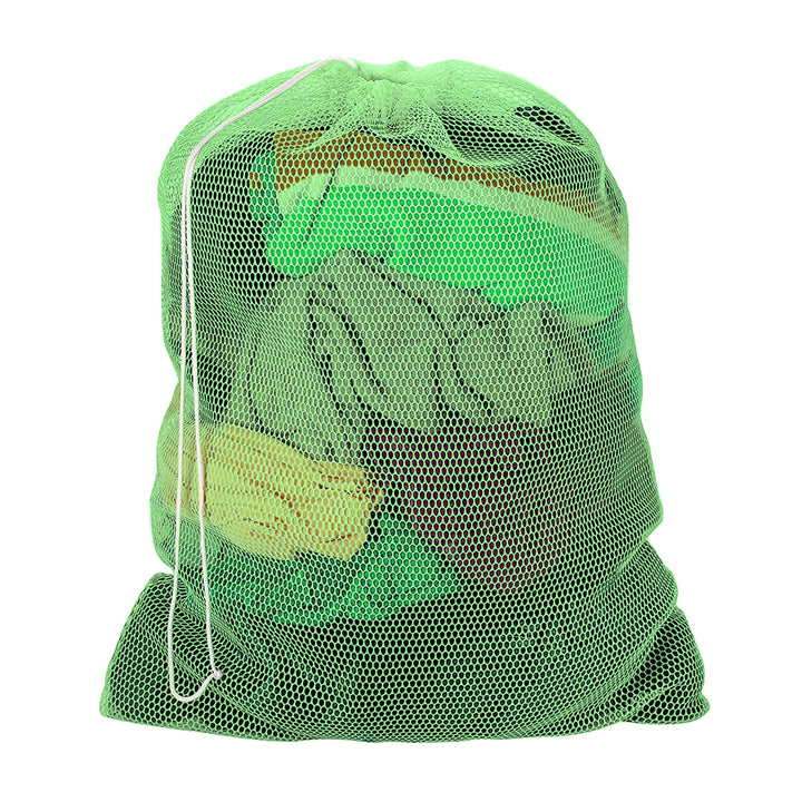 Lightweight Mesh Laundry Bag Multi-Pack Drawstring Closure 22x29 Inch Polyester Image 9