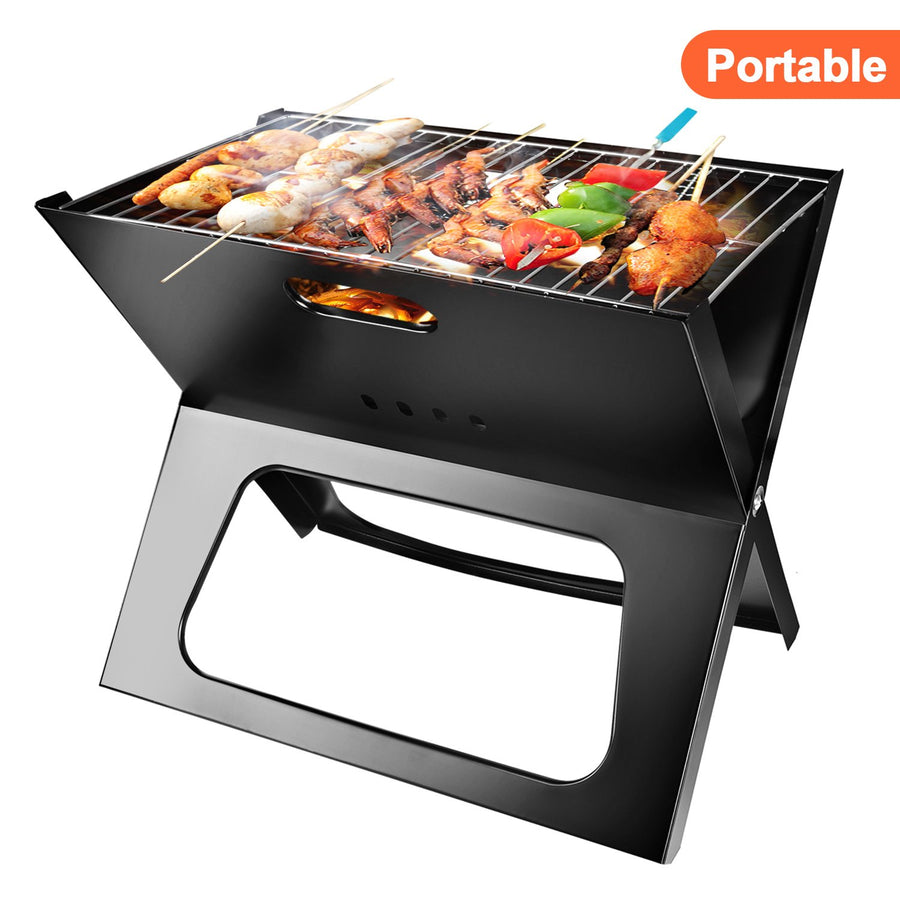 Portable Charcoal BBQ Grill Foldable Lightweight for Camping Garden Outdoor Image 1