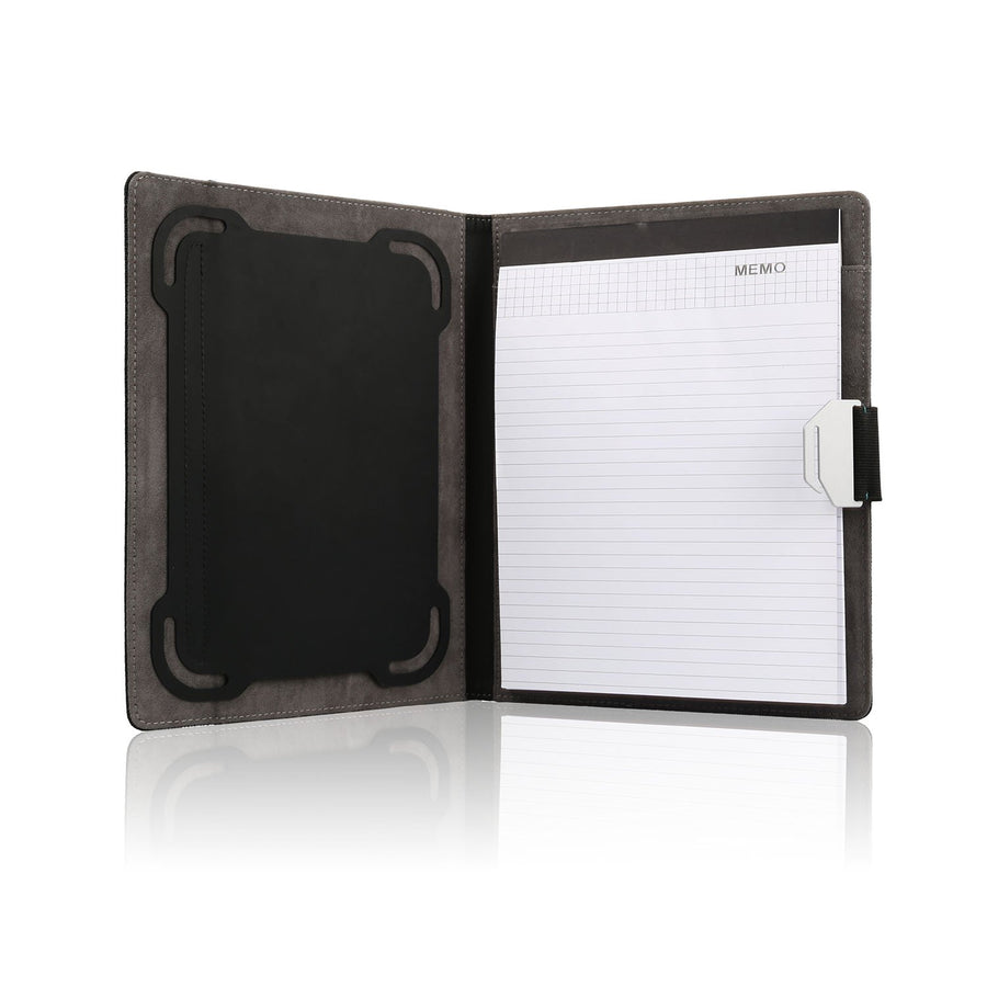 Black 10in Tablet Padfolio with Memo Pad Anti-Skid Design for 8 Plus Devices Image 1