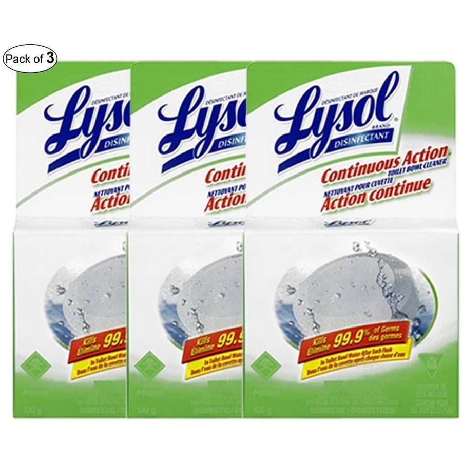 Toilet Bowl Cleaner Continuous Action Puck 100 g (Pack Of 3) by Lysol Image 1