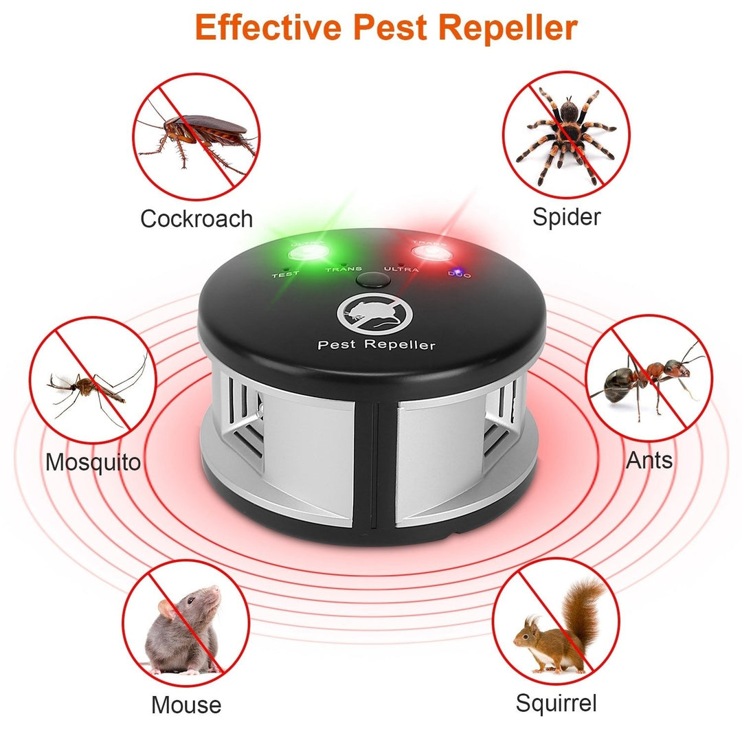 Ultrasonic Pest Repeller Electronic Plug-In Black 3000 Sq Ft Mouse Chaser Image 5