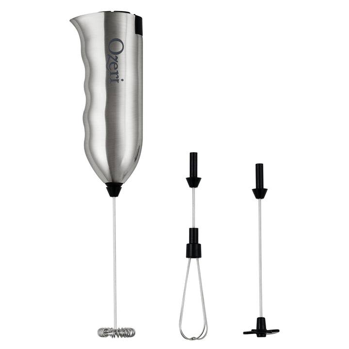 Ozeri Milk Frother Stainless Steel with Stand 4 Attachments for Coffee Drinks Image 7