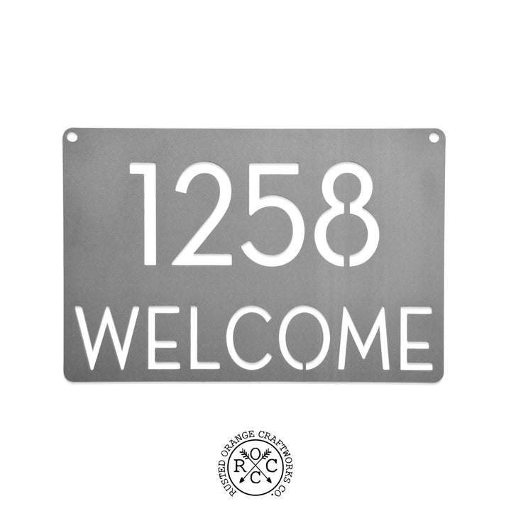 Modern Address Plaque - 4 Sizes - Personalized Address Plaque with Street Name and House Numbers Image 6