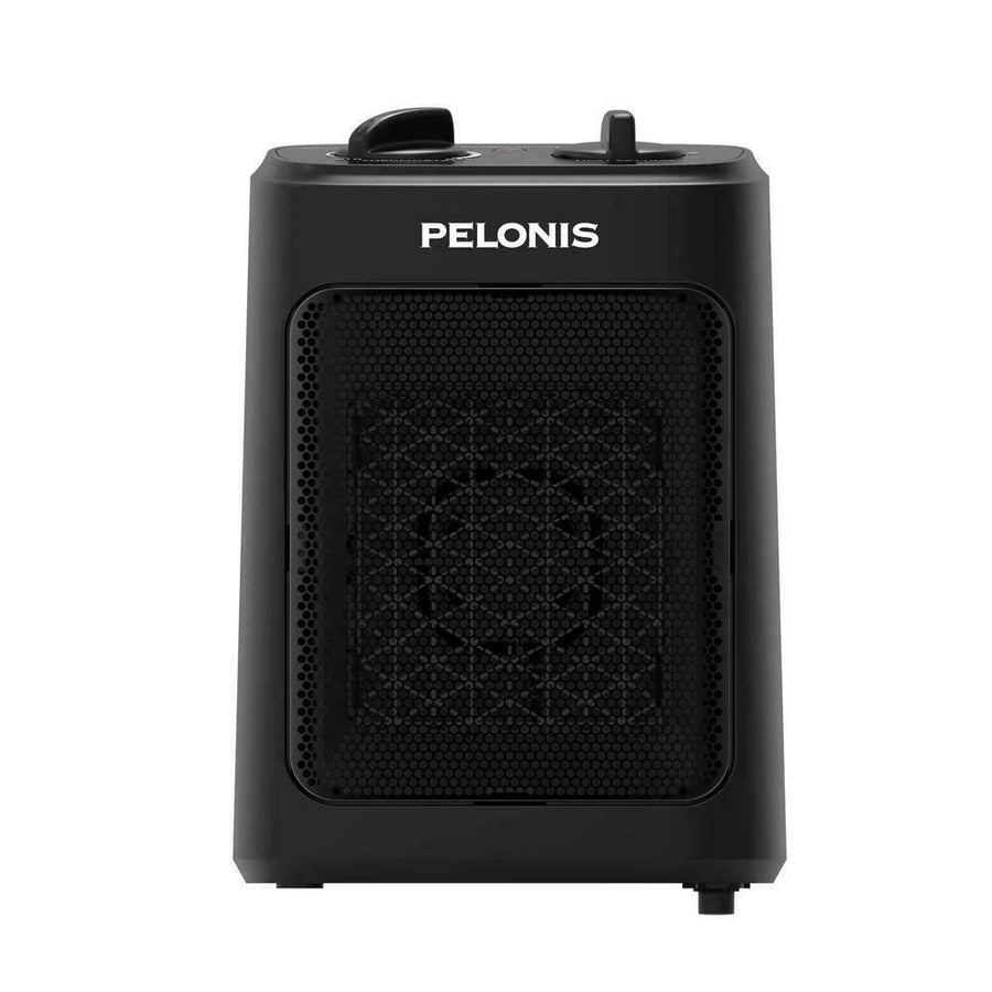 Pelonis Space Heater With Thermostat Electric Ceramic 1500-Watt 9-Inch Black Image 1