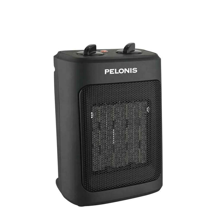 Pelonis Space Heater With Thermostat Electric Ceramic 1500-Watt 9-Inch Black Image 2