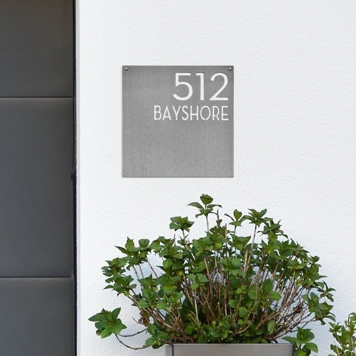 Hyde Address Plaque - House Number Address Sign Decor for Front Door Image 1