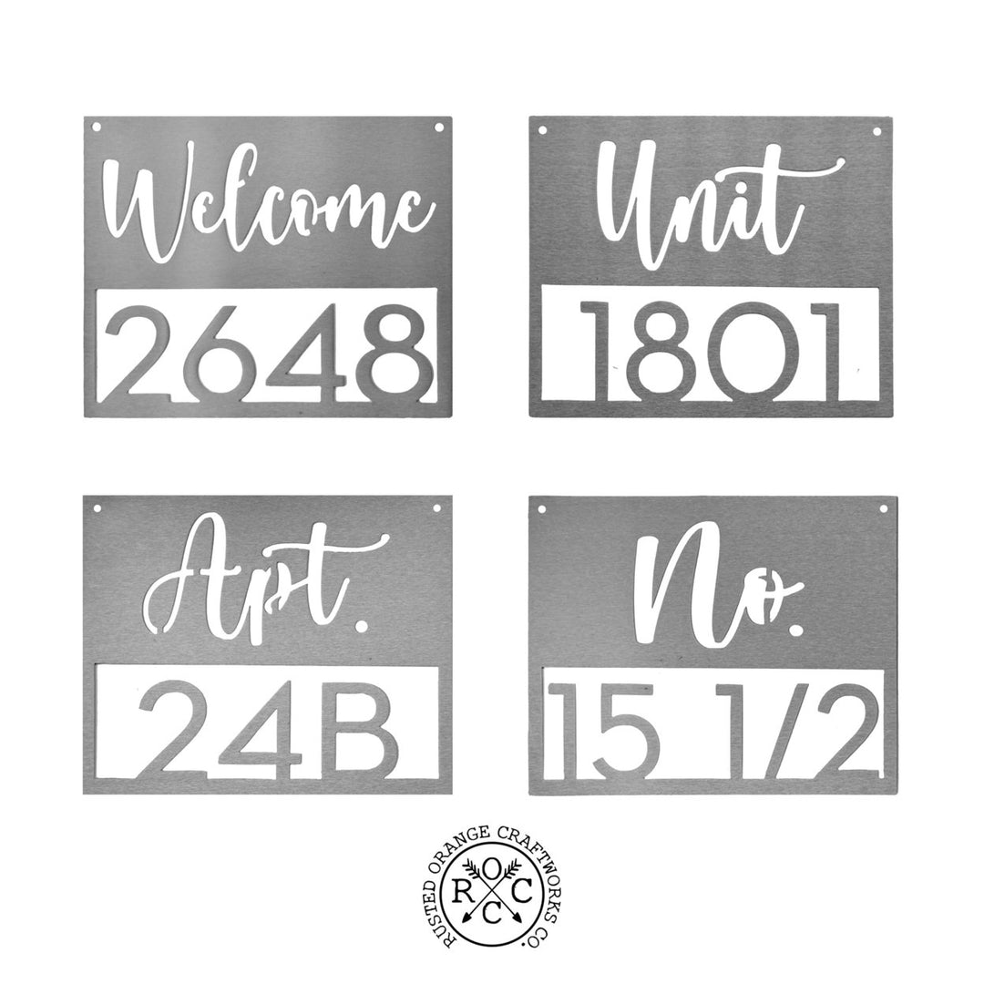 Station Park Address Plaque - 4 Styles - Personalized Address Plaque with Numbers Image 3