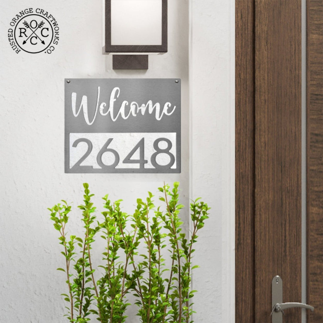Station Park Address Plaque - 4 Styles - Personalized Address Plaque with Numbers Image 4
